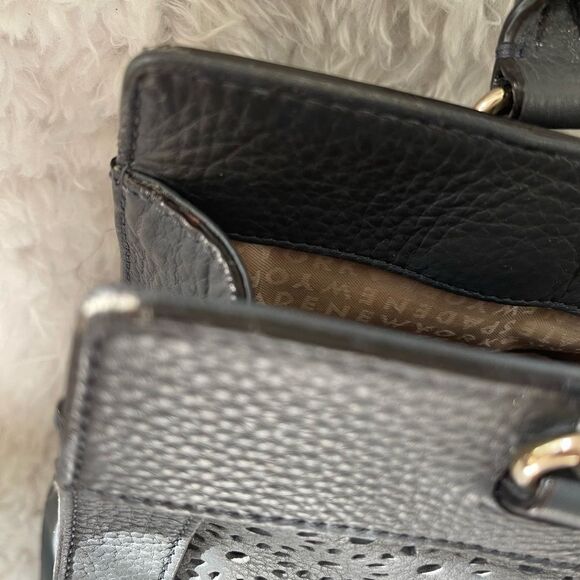 Kate Spade leather gray medium tote laser cut design gold tone hardwares. - Picture 15 of 16